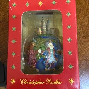 Christopher Radko "Teddies Around World Ornament" NIB